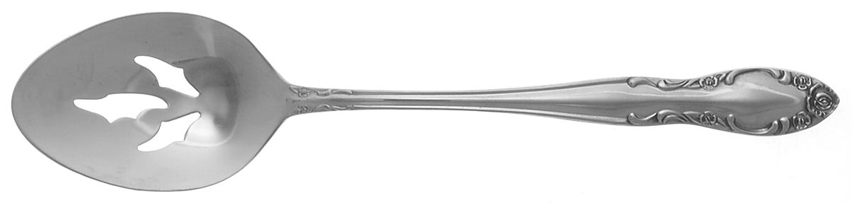 Royal Ballad (Stainless) Pierced Tablespoon (Serving Spoon) by Oneida Silver-1