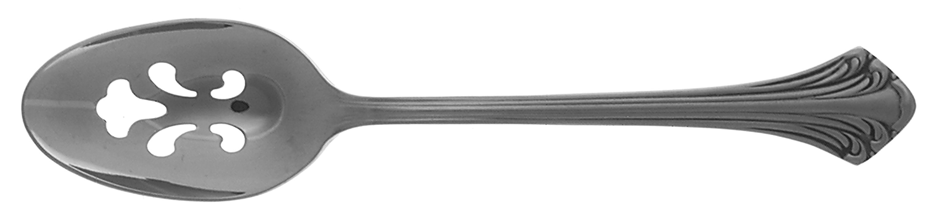 Royal Crest (Stainless) Pierced Tablespoon (Serving Spoon) by Oneida Silver-1