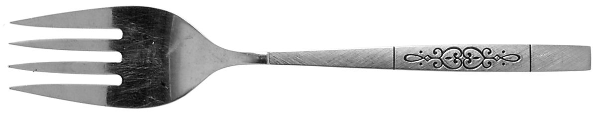 Rochester (Stainless) Medium Solid Cold Meat Serving Fork by Oneida Silver-1