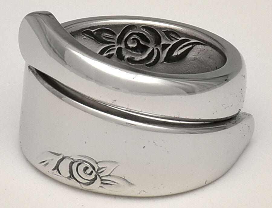 Rose Duet (Stainless) Finger Ring (Provide Size) HC by Oneida Silver-1