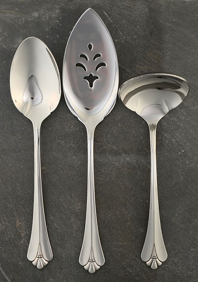 Royal Flute (Stainless) 3 Piece Completer Set by Oneida Silver-1