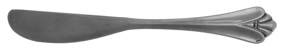 Royal Flute (Stainless) Flat Handle Butter Spreader by Oneida Silver-1