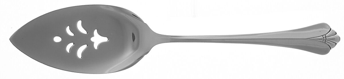 Royal Flute (Stainless) Pierced All Stainless Pie Server by Oneida Silver-1