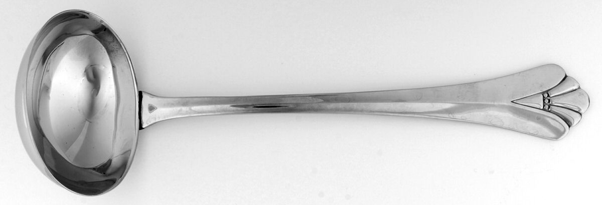Royal Flute (Stainless) Solid Soup Ladle by Oneida Silver-1