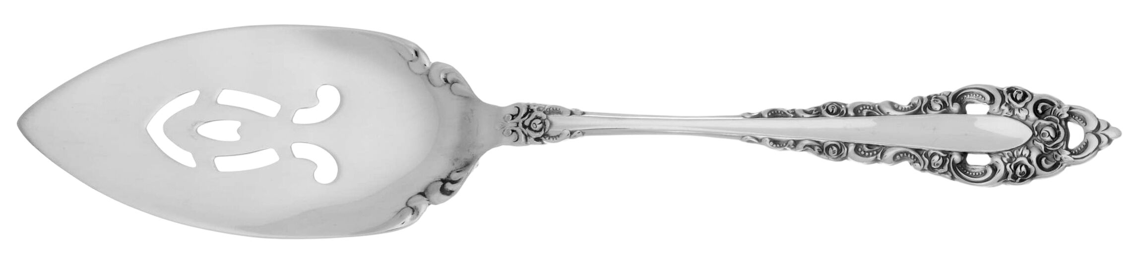 Royal Grandeur (Silverplate, 1975) Pierced Solid Pie Server by Oneida Silver-1