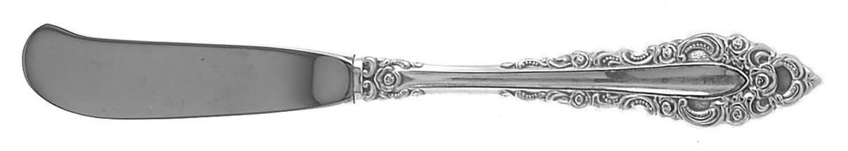 Royal Grandeur (Silverplate, 1975) Butter Spreader Hollow Hdl-Paddle/Stainless Blade by Oneida Silver-1