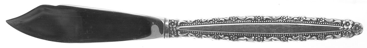 Royal Lace (Silverplate) Hollow Handle Master Butter Knife by Oneida Silver-1