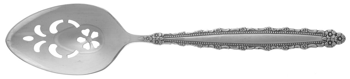 Royal Lace (Silverplate) Pierced Tablespoon (Serving Spoon) by Oneida Silver-1