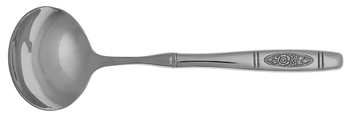 Rose Pendant (Stainless) Gravy Ladle with No Spout Stainless Bowl HC by Oneida Silver-1