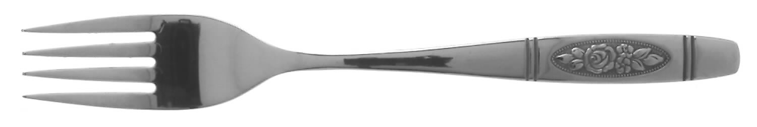 Rose Pendant (Stainless) Fork by Oneida Silver-1