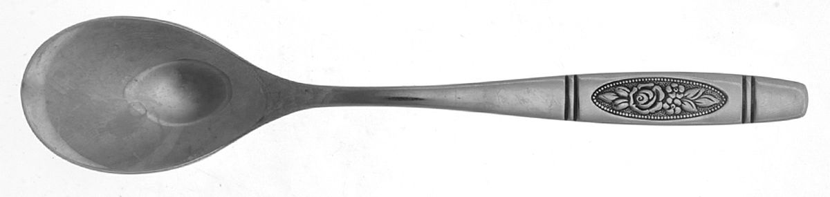 Rose Pendant (Stainless) Ice Cream Spoon Individual by Oneida Silver-1