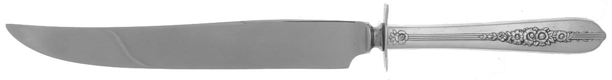 Royal Rose (Silverplate, 1939) Knife-Carving/Sm-Stn Bld/Steak by Oneida Silver-1
