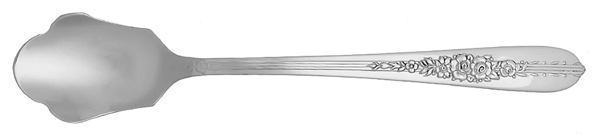 Royal Rose (Silverplate, 1939) Ice Cream Spoon Individual HC by Oneida Silver-1