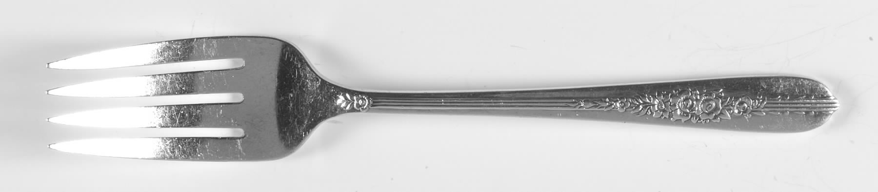 Royal Rose (Silverplate, 1939) Individual Salad Fork by Oneida Silver-1