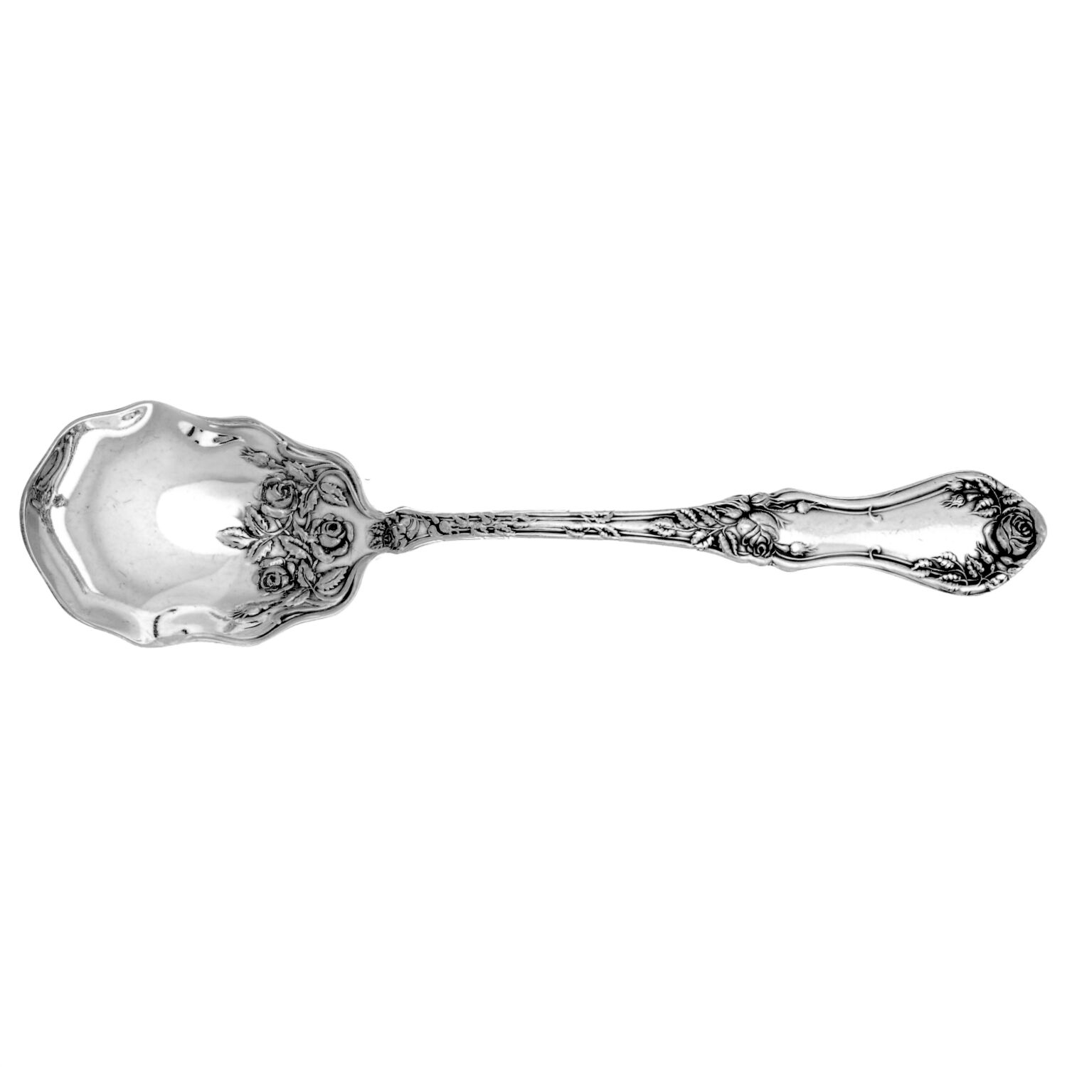 Rosemary (Silverplate, 1906) Sugar Shell Spoon by Oneida Silver-1