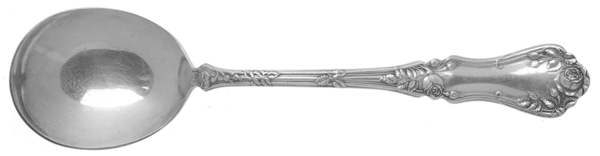 Rosemary (Silverplate, 1906) Round Bowl Soup Spoon (Gumbo) by Oneida Silver-1