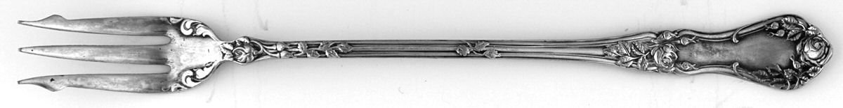 Rosemary (Silverplate, 1906) Short Handle Pickle/Olive Fork by Oneida Silver-1
