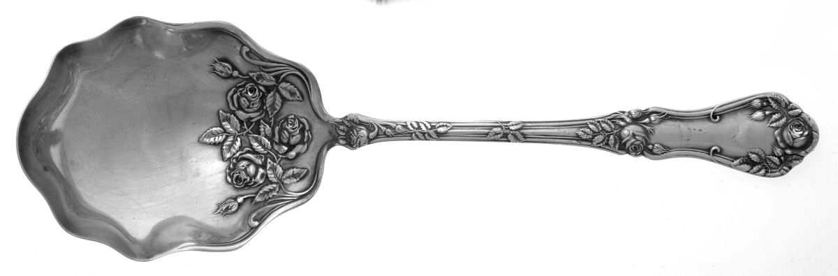 Rosemary (Silverplate, 1906) Large Solid Berry/Casserole Spoon by Oneida Silver-1