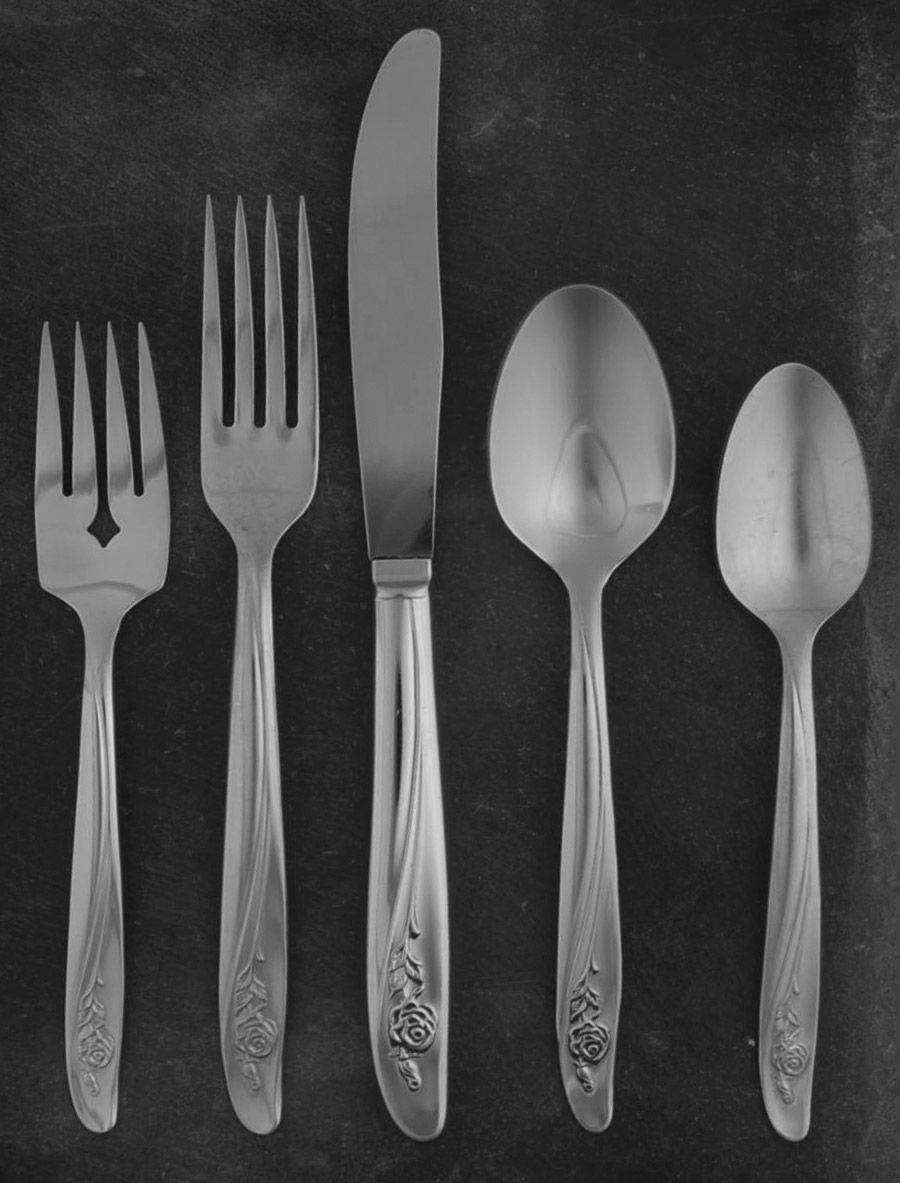 Roseanne (Stainless) 40 Piece Estate Set by Oneida Silver-1