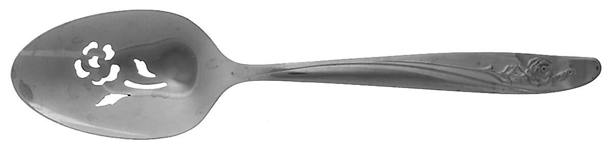 Roseanne (Stainless) Pierced Tablespoon (Serving Spoon) by Oneida Silver-1