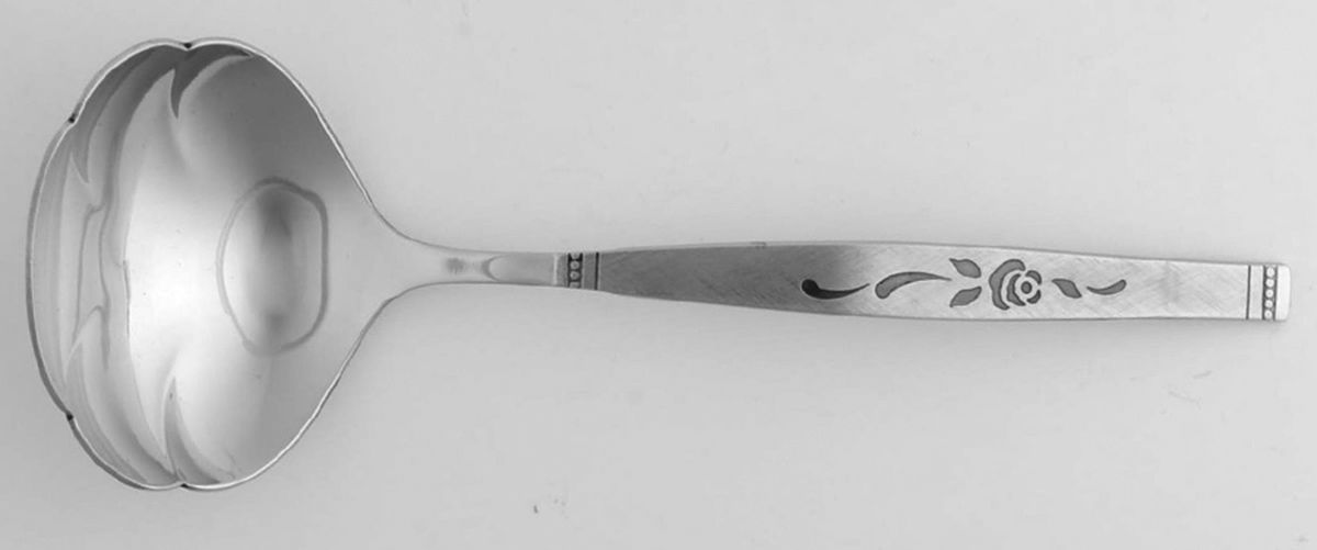 Rosewood (Stainless) Solid Gravy Ladle by Oneida Silver-1