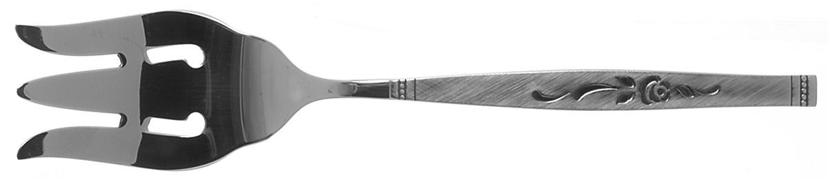 Rosewood (Stainless) Medium Solid Cold Meat Serving Fork by Oneida Silver-1