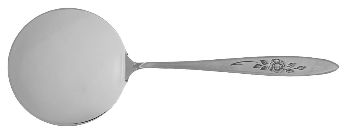 Rose Shadow (Stainless) Hot Cake Server Solid Stainless HC by Oneida Silver-1