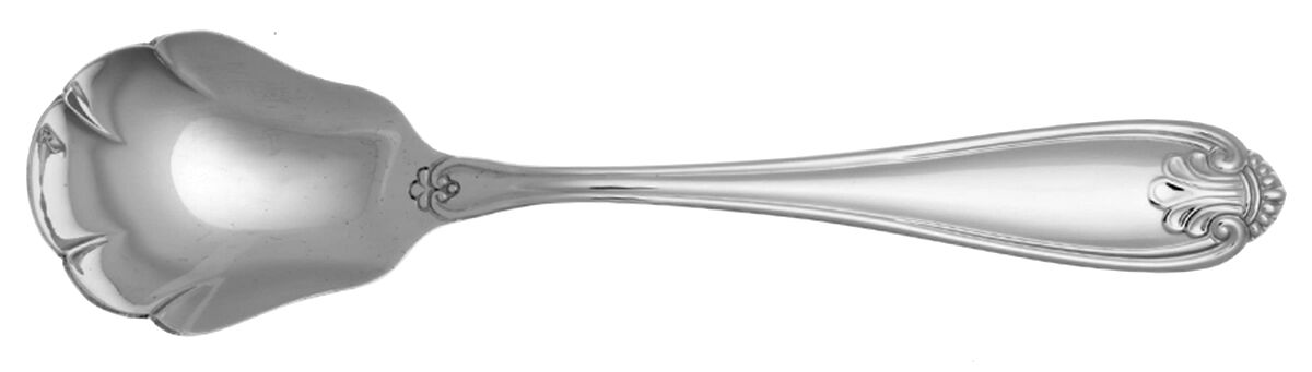 Royal Shell (Stainless) Sugar Shell Spoon by Oneida Silver-1