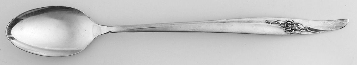 Rose Song (Silverplate, 1964) Iced Tea Spoon by Oneida Silver-1