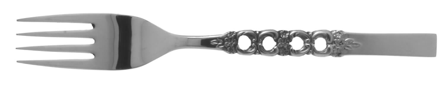 Rose Wisp (Stainless) Fork by Oneida Silver-1