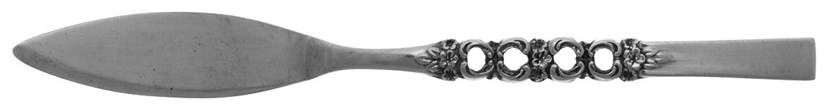 Rose Wisp (Stainless) Flat Handle Master Butter Knife by Oneida Silver-1
