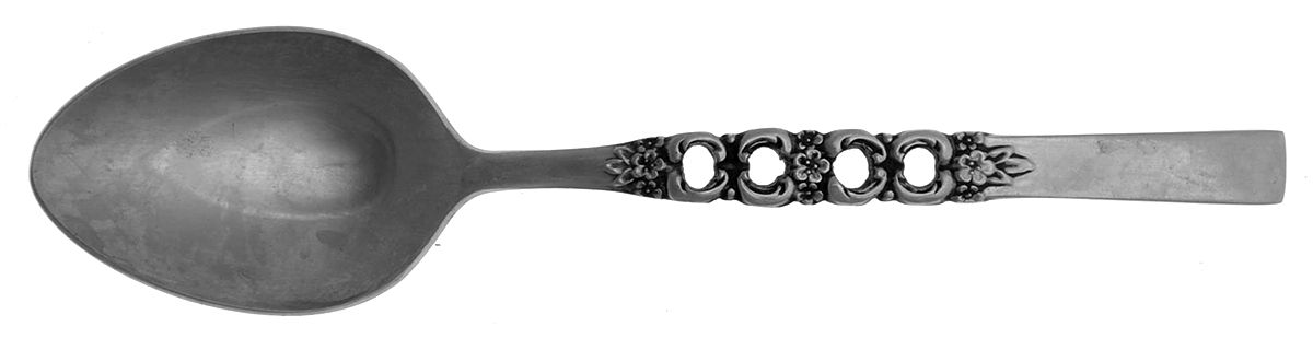 Rose Wisp (Stainless) Place/Oval Soup Spoon by Oneida Silver-1