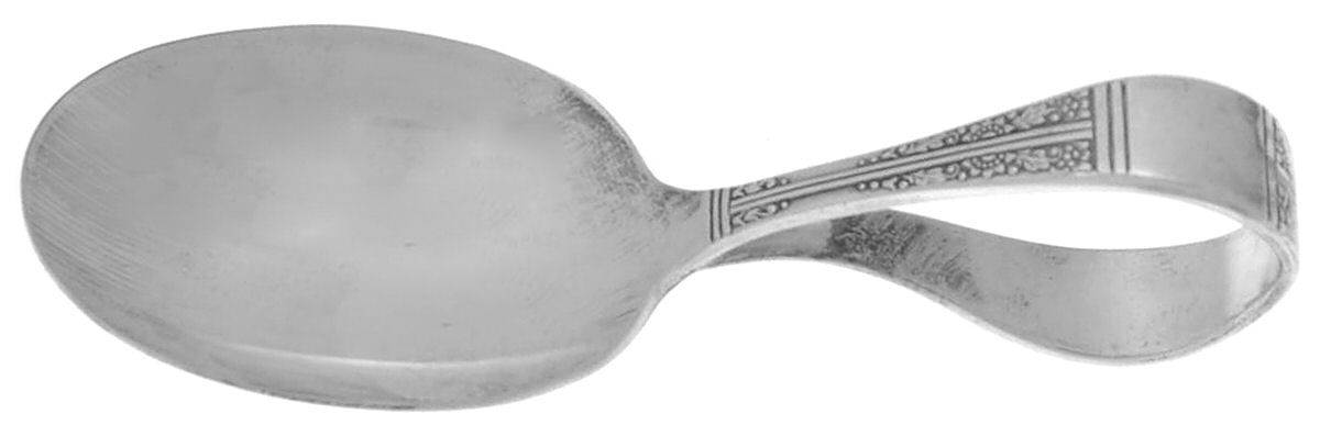 Royal York (Silverplate, 1937) Curved Handle Baby Spoon by Oneida Silver-1
