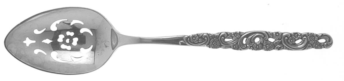 Rubaiyat (Sterling, 1969) Pierced Tablespoon (Serving Spoon) by Oneida Silver-1