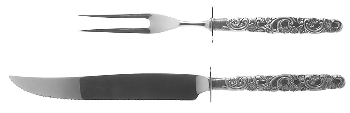 Rubaiyat (Sterling, 1969) Small Stainless Blade 2-Piece Steak Carving Set by Oneida Silver-1