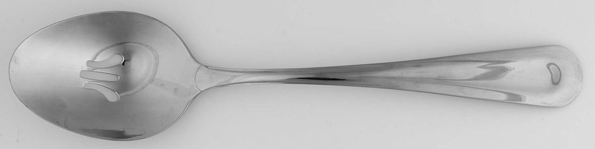 Sand Dune (Stainless, Glossy, Wide Indent Center) Pierced Tablespoon (Serving Spoon) by Oneida Silver-1