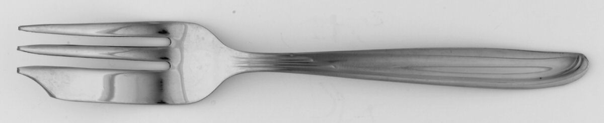 Sand Dune (Stainless, Groove Down Side) Pastry Fork by Oneida Silver-1