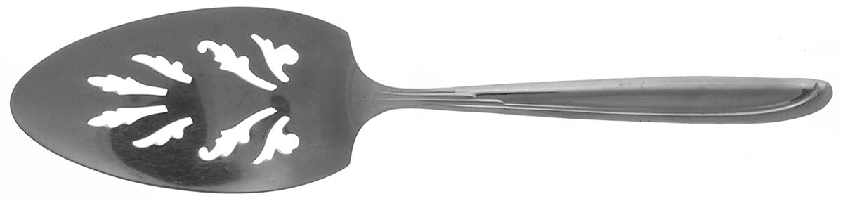 Sand Dune (Stainless, Groove Down Side) Pierced All Stainless Pie Server by Oneida Silver-1