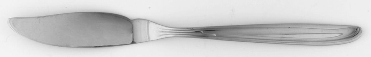 Sand Dune (Stainless, Groove Down Side) Individual Solid Fish Knife by Oneida Silver-1