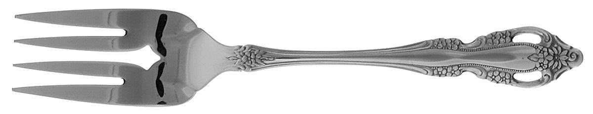 Samantha (Stainless) Medium Solid Cold Meat Serving Fork by Oneida Silver-1