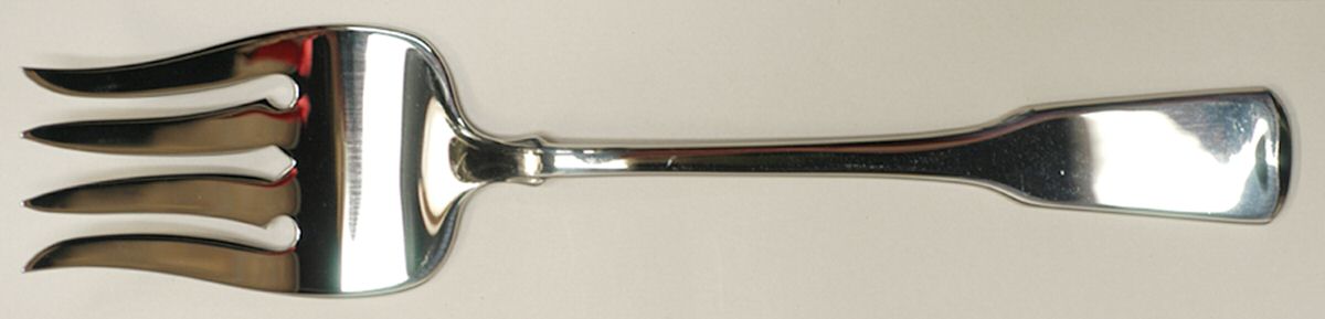 Sandhurst (Stainless) Medium Solid Cold Meat Serving Fork by Oneida Silver-1