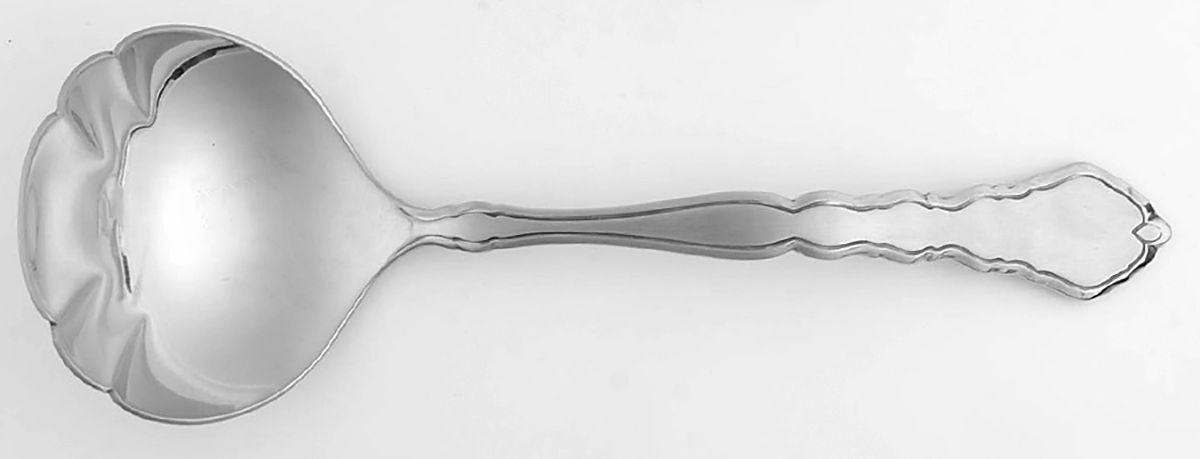 Satinique (Stainless, Community, Newer) Solid Gravy Ladle by Oneida Silver-1