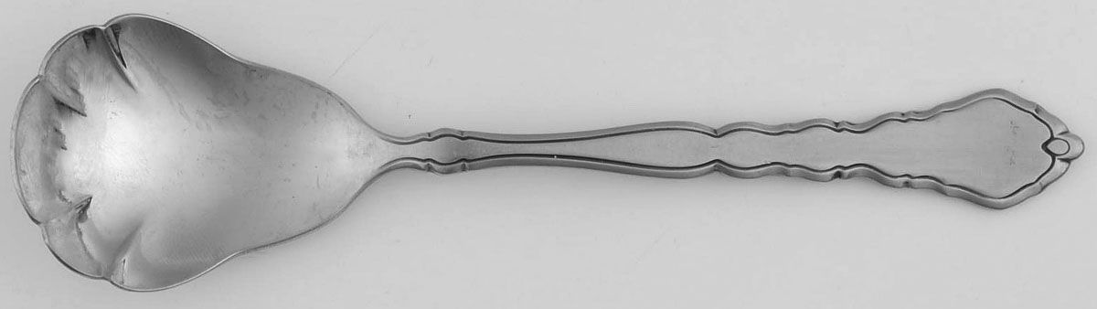 Satinique (Stainless, Community, Newer) Sugar Shell Spoon by Oneida Silver-1