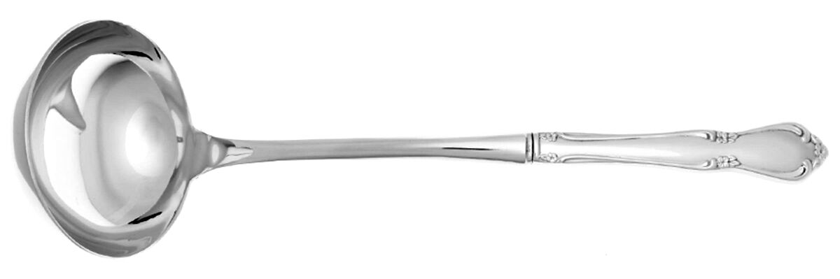 Satinique (Stainless, Community, Newer) Soup Ladle with Stainless Bowl HC by Oneida Silver-1