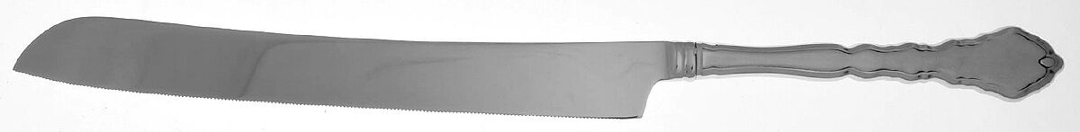 Satinique (Stainless, Community, Newer) Wedding Cake Knife with Stainless Blade HC by Oneida Silver-1