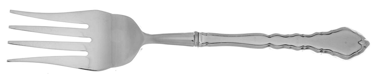 Satinique (Stainless, Community, Newer) Cold Meat Fork Large, Stainless Tines HC by Oneida Silver-1