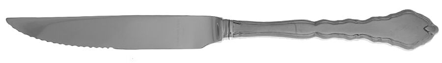 Satinique (Stainless, Community, Newer) Steak Knife Individual Hollow, Serrate HC by Oneida Silver-1