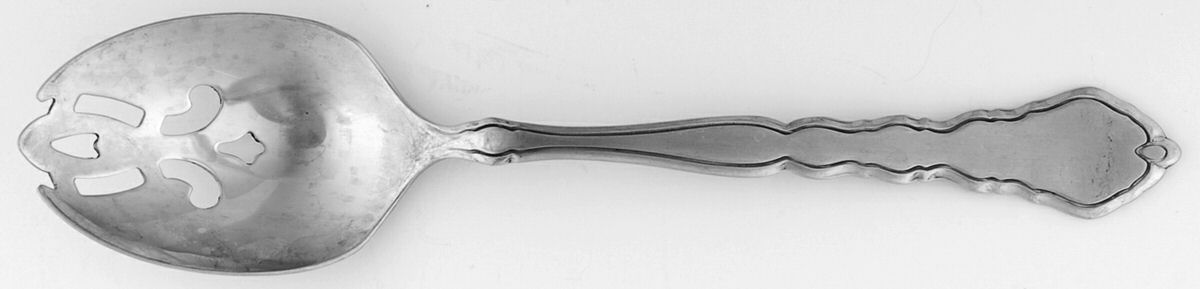 Satinique (Stainless, Community, Newer) Pierced Tablespoon (Serving Spoon) by Oneida Silver-1