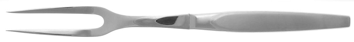 Satinique (Stainless, Older) Large Stainless-Prong Roast Carving Fork by Oneida Silver-1