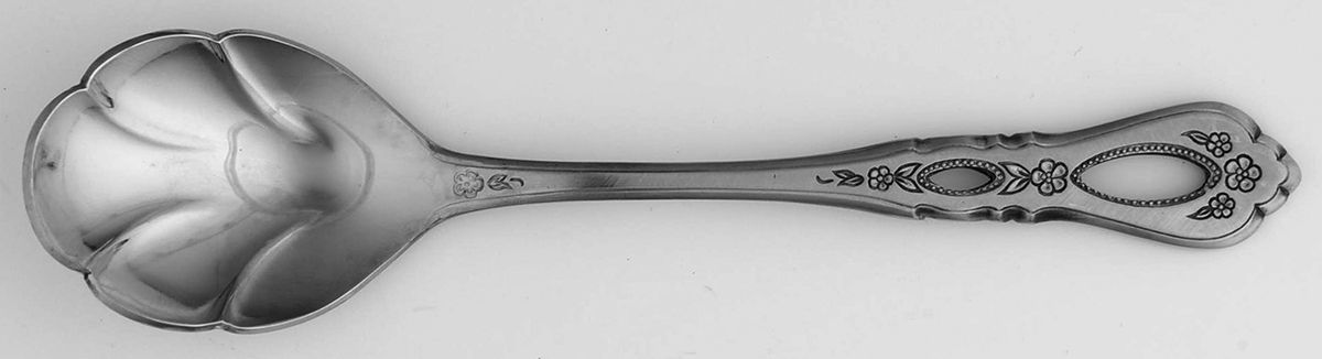 Schubert (Stainless) Sugar Shell Spoon by Oneida Silver-1